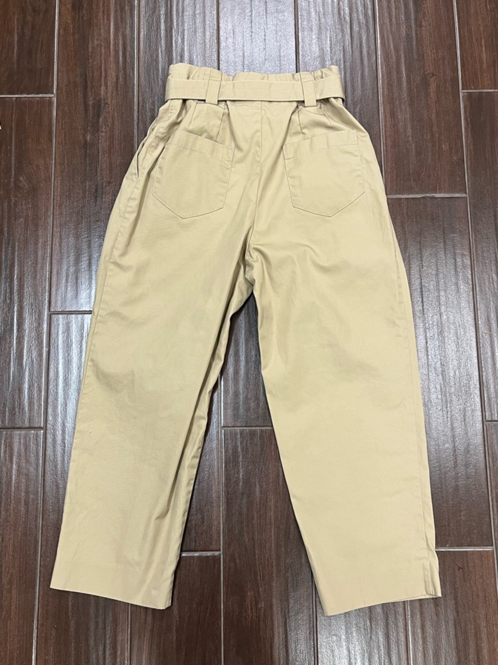 Sandro Arthis High Rise Cotton Trouser Beige EU 36 - Picture 10 of 12